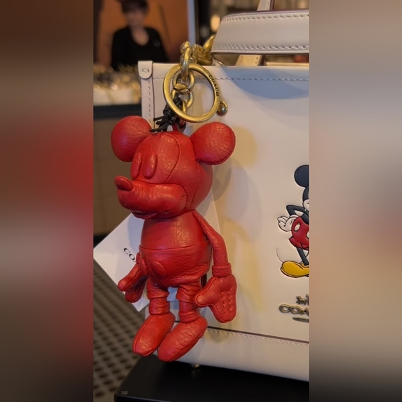 Disney X Coach Mickey Mouse Collectible Bag Charm - Picture 4 of 5
